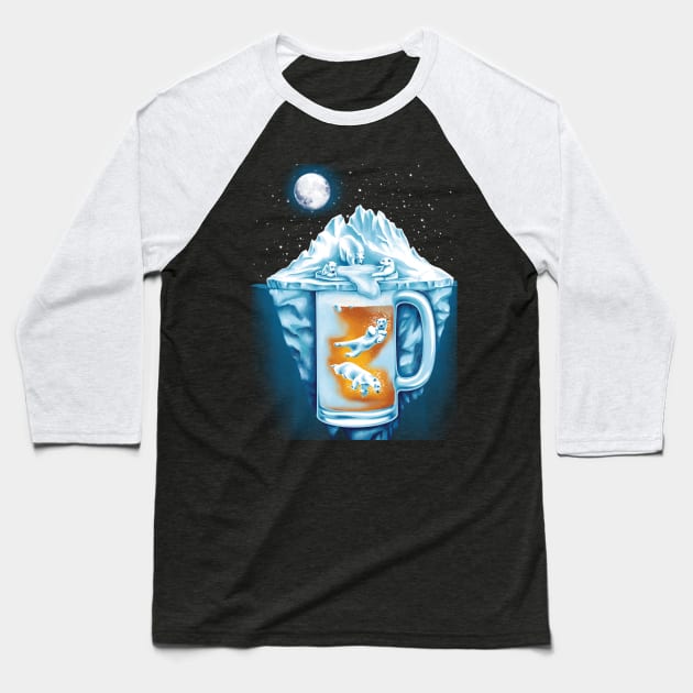 The Polar Beer Club Baseball T-Shirt by CPdesign